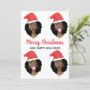 Search for black santa cards Afro