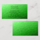 Search for bright business cards Green