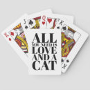 Search for cat playing cards Typography