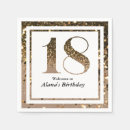 Search for 18th birthday napkins Typography