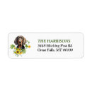Search for black and tan return address labels Dog