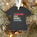 Search for rugby christmas tree decorations Husband