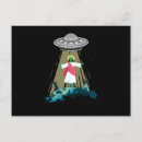 Search for alien abduction postcards Sci fi