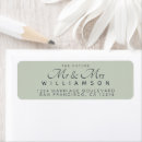 Search for modern elegant trendy stylish return address labels Simple