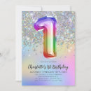 Search for rainbow balloons invitations Children