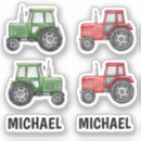 Search for red tractor stickers Watercolor
