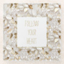 Search for white flower coasters Gold