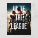 Search for justice postcards Wonder woman