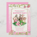 Search for pink gold safari birthday invitations Watercolor