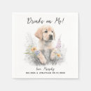 Search for dog cocktail wedding napkins Drinks on me