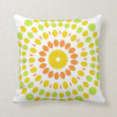 Search for lime green and orange cushions Colourful