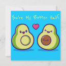 Search for avocado love cards Kawaii
