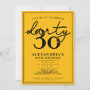 Search for dirty thirty birthday invitations Modern