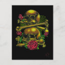 Search for skull illustration postcards Tattoo