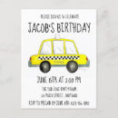 Search for car party invitations Yellow