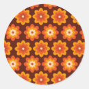Search for groovy flower stickers Orange