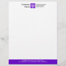 Search for violet business stationery Letterhead