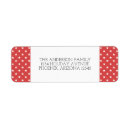Search for red star return address labels Simple