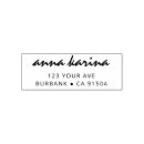 Search for customizeable rubber stamps Return address