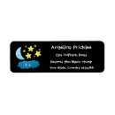 Search for moon and sky return address labels Starry night