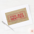 Search for you are invited stickers Red