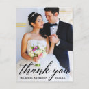 Search for wedding thank you photo postcards Modern