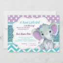 Search for lavender and teal baby shower invitations Purple