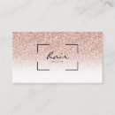 Search for pink glitter business cards Rose gold