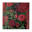 Search for dark red tiles Botanical