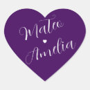 Search for purple and white stickers Typography