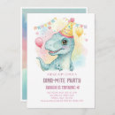 Search for dino mite birthday invitations Party