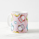 Search for colourful owls mugs Owl pattern