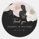 Search for black and white floral wedding stickers Chic
