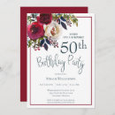 Search for red surprise party invitations Floral