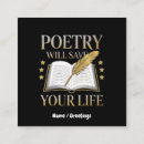 Search for poetry business cards Life