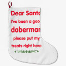 Search for doberman christmas stockings Pinscher