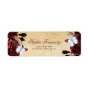 Search for roses return address labels Rustic