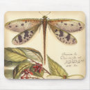 Search for dragonflies standard mousepads Cream