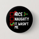 Search for naughty or nice badges Santa