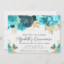 Search for teal and gold quinceanera invitations Roses