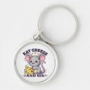 Search for mouse in cheese key rings Cute