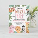 Search for young wild three invitations For kids