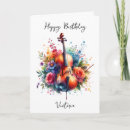 Search for cello cards Watercolor