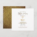 Search for champagne glass birthday invitations Fifty