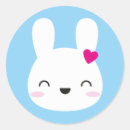 Search for kawaii bunnies stickers Blue