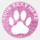 Search for pink paw print stickers Paws