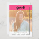 Search for bright graduation invitations Girly