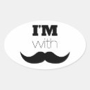 Search for humourous oval stickers Moustache
