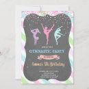 Search for girls gymnastics party invitations Unicorn