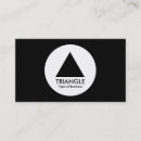 Search for triangle logo business cards Simple